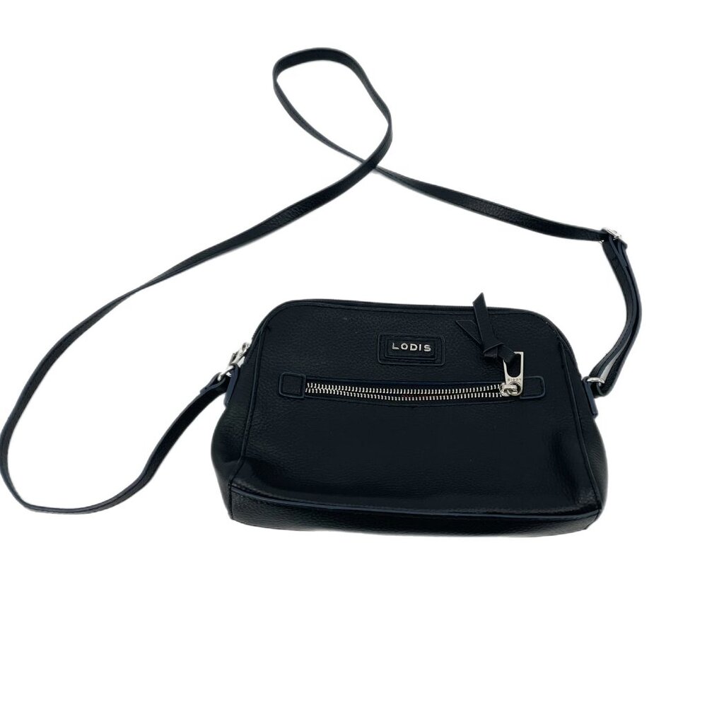 Lodis Black Leather Shoulder Bag | Small and Classic - Picture 1 of 5
